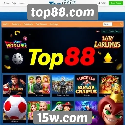 Variedade de jogos disponíveis no top88.com